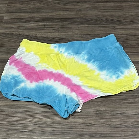 Disney Parks Rainbow Tie Dye Short Mickey Shorts Women Large - Picture 11 of 16